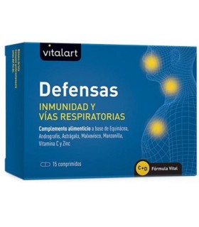 Defensas Inmunidad y vias respiratorias · Vitalart · 15 comprimidos