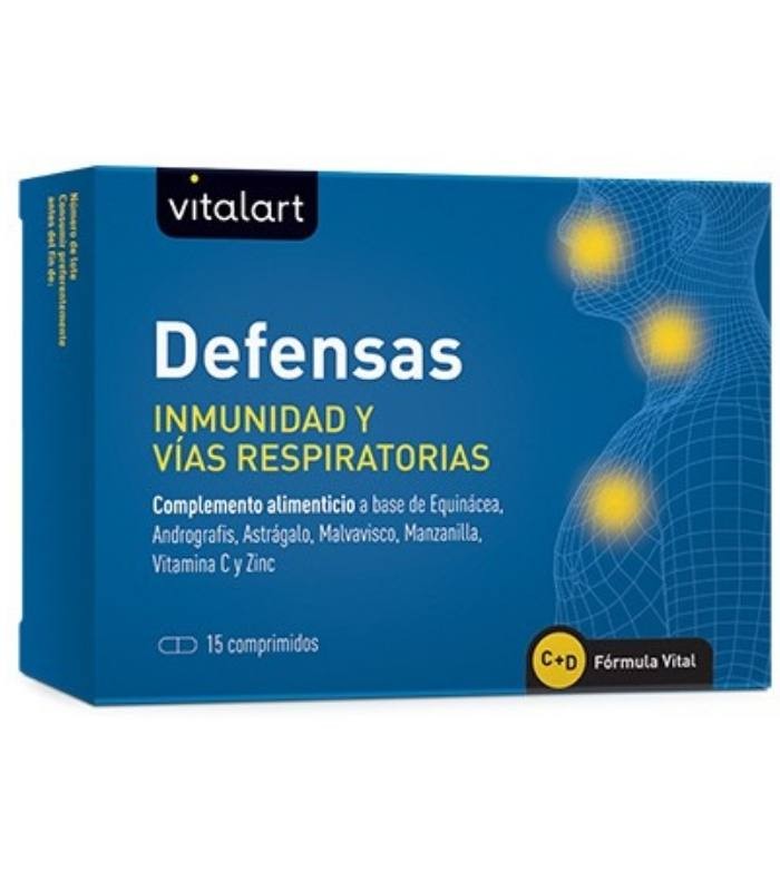 Defensas Inmunidad y vias respiratorias · Vitalart · 15 comprimidos