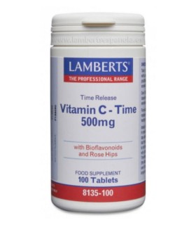 Vitamina C 500 (Liberación sostenida) · Lamberts · 100 tabletas