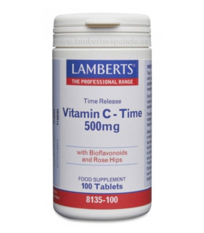Vitamina C 500 (Liberación sostenida) · Lamberts · 100 tabletas