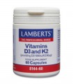Vitamina d3 y k2 · Lamberts · 60 Cápsulas