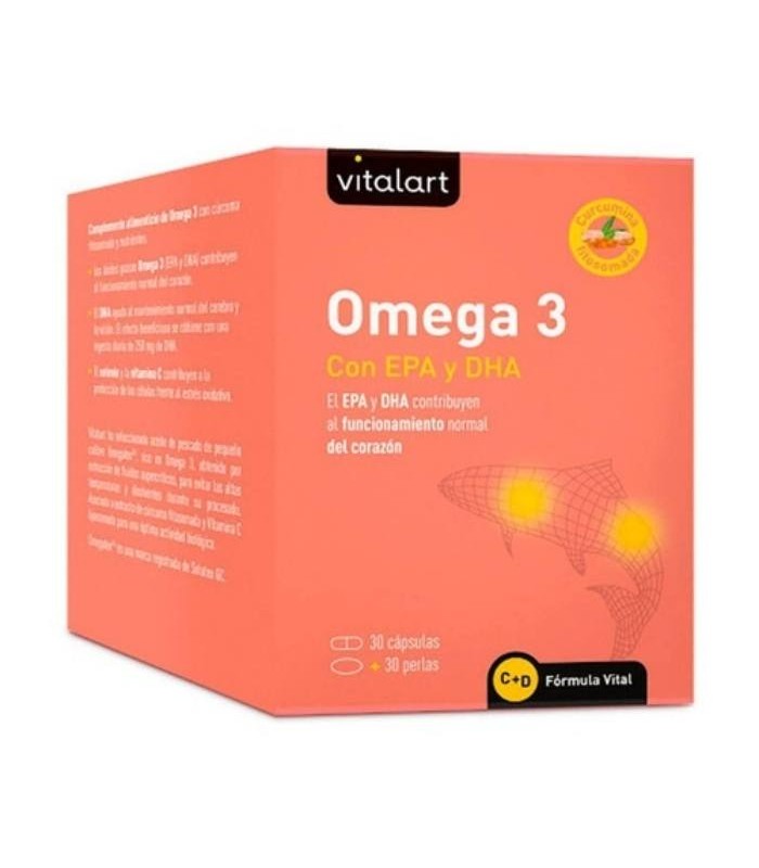 Omega 3 · Vitalart · 30 Cápsulas y 30 perlas