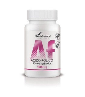 Ácido fólico · Soria Natural · 200 comprimidos