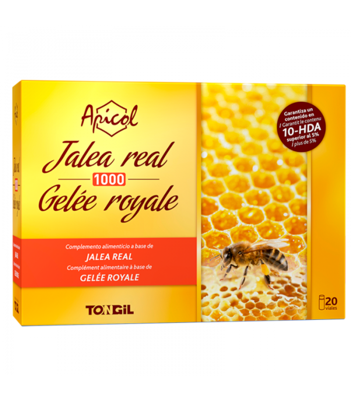Apicol jalea real 1000 · Tongil · 20 viales