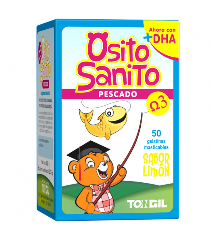 Osito sanito pescado omega 3 · Tongil · 50 gelatinas masticables