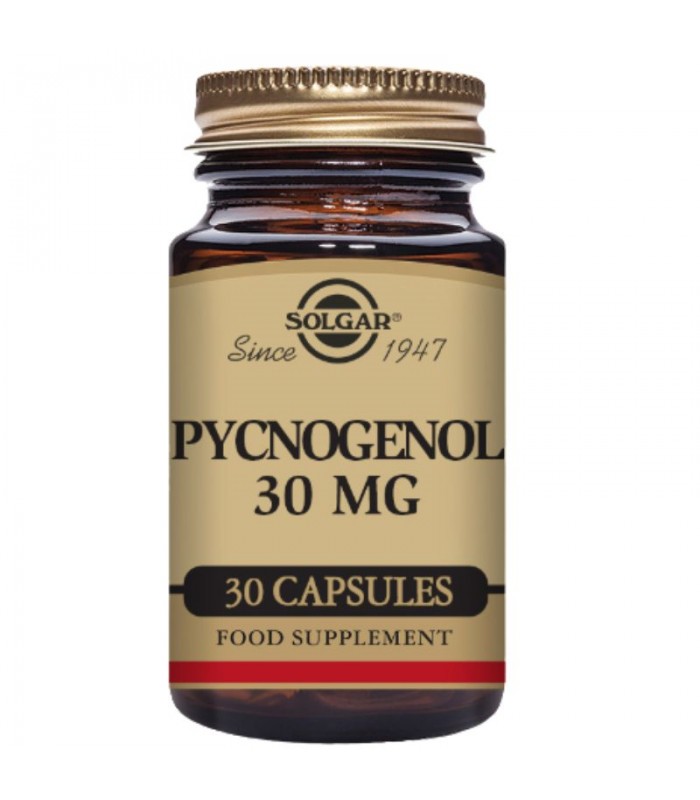 Extracto de corteza de pino Pycnogenol® 30mg · Solgar · 30 cápsulas