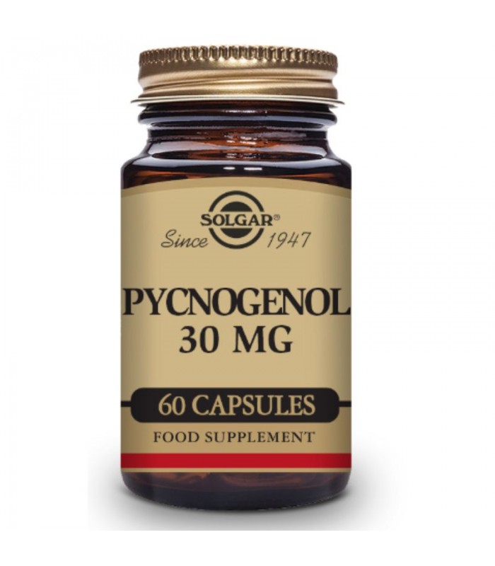 Extracto de corteza de pino Pycnogenol® 30mg · Solgar · 60 cápsulas