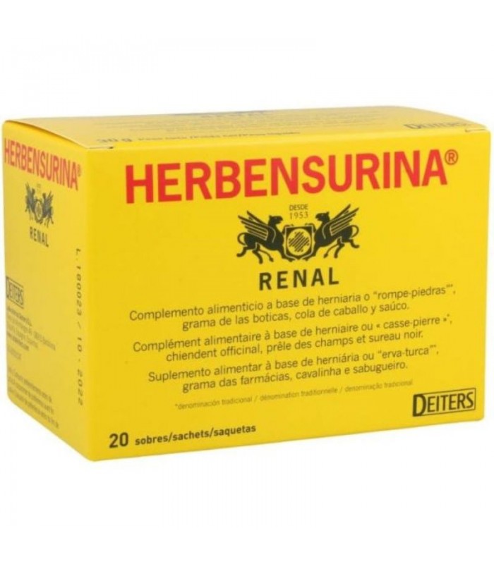 Herbensurina infusión · Deiters · 20 filtros