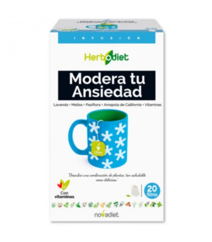 Infusión modera tu ansiedad · Herbodiet · Novadiet · 20 Filtros