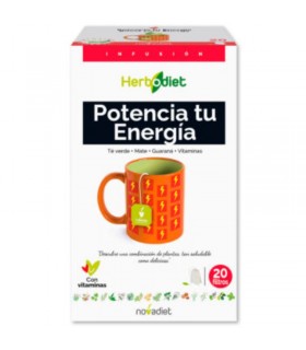 Infusión potencia tu energía · Herbodiet · Novadiet · 20 Filtros