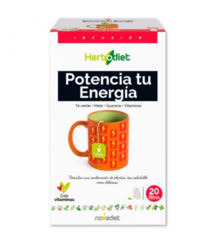 Infusión potencia tu energía · Herbodiet · Novadiet · 20 Filtros