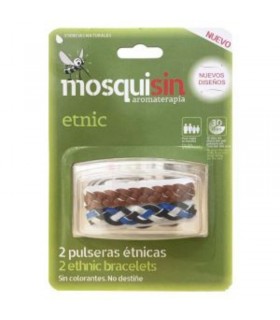 Pulseras Étnicas Antimosquitos · Mosquisin · 2 unidades