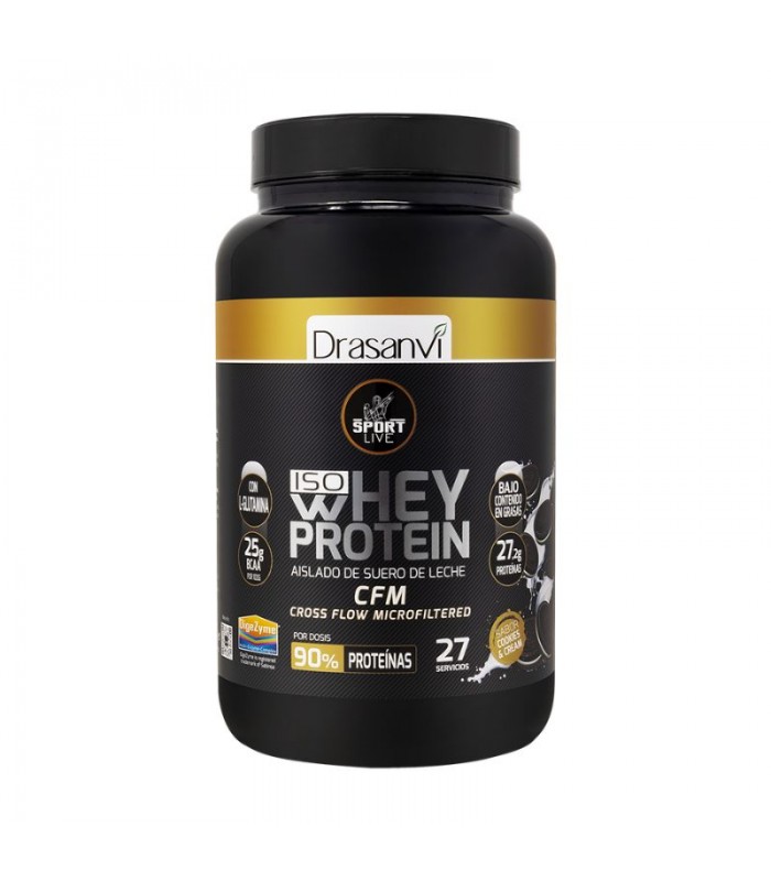 Whey Protein Aislado Cookies And Cream Sport Live · Drasanvi · 800gr