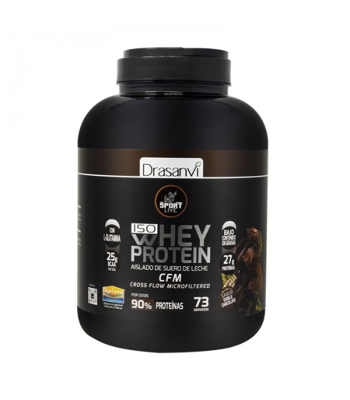 Whey Protein Aislado Doble Chocolate Sport Live · Drasanvi · 2'2kg
