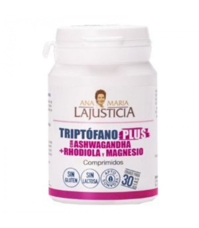 Triptófano Plus con Ashwagandha, Rhodiola y Magnesio · Ana Maria LaJusticia · 60 comprimidos