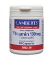 Tiamina 100 mg · Lamberts · 90 cápsulas