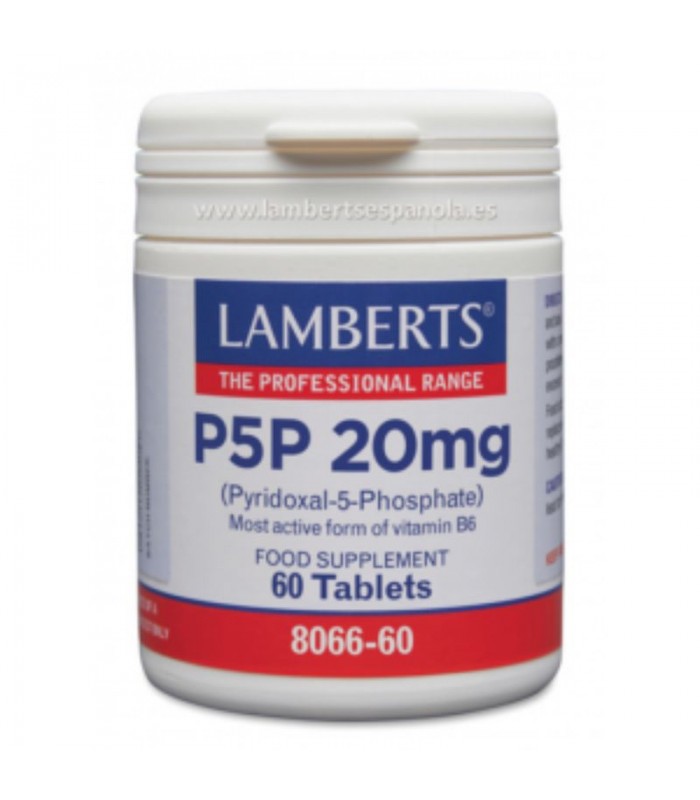 P5P Pyridoxal Vitamina B6 · Lamberts · 60 comprimidos