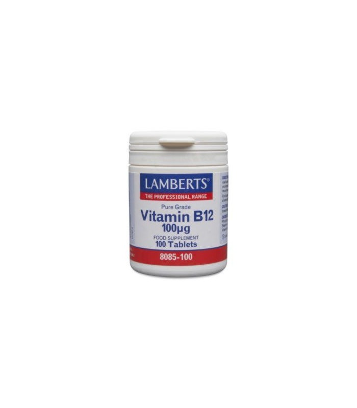 Vitamina B12 100 mcg · Lamberts · 100 comprimidos