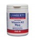Vitamina K2 90 mcg · Lamberts · 60 cápsulas
