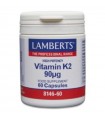Vitamina K2 90 mcg · Lamberts · 60 cápsulas