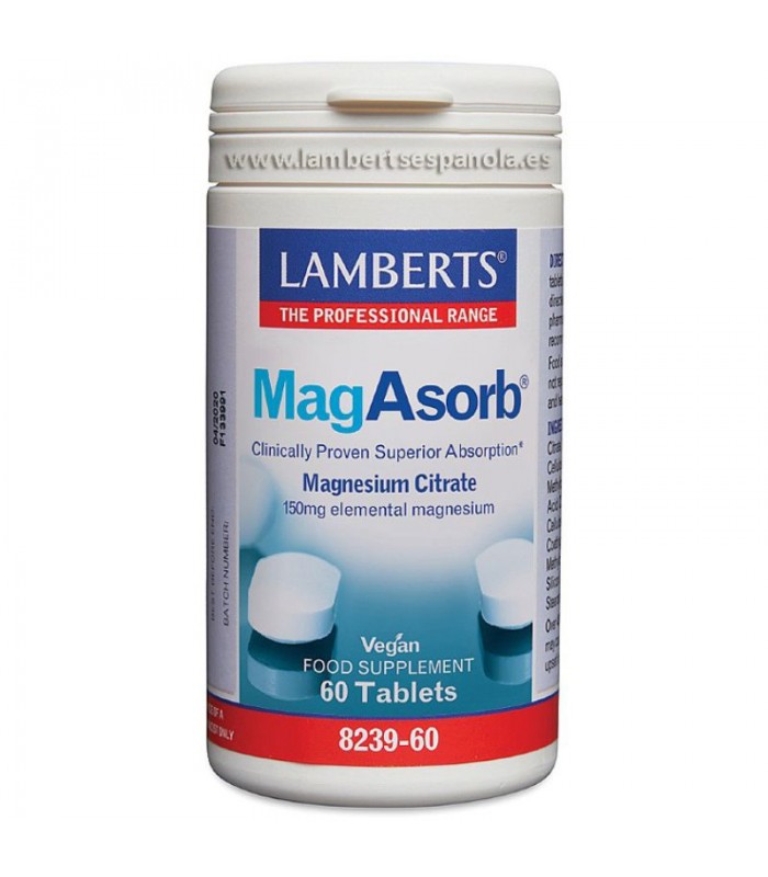 MagAsorb · Lamberts · 60 comprimidos