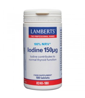 Yodo 150 mcg · Lamberts · 180 comprimidos