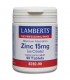 Zinc 15 mg · Lamberts · 90 comprimidos