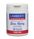Zinc 15 mg · Lamberts · 180 comprimidos