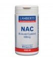 NAC (N-acetil-cisteina) 600 mg · Lamberts · 60 cápsulas