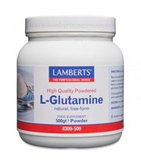 L-Glutamina en Polvo · Lamberts · 500 gramos