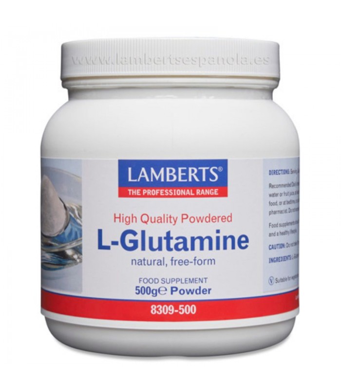 L-Glutamina en Polvo · Lamberts · 500 gramos