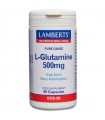 L-Glutamina 500 mg · Lamberts · 90 cápsulas