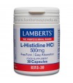 L-Histidina HCI · Lamberts · 30 cápsulas
