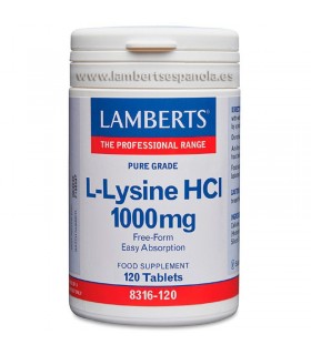 L-Lisina 1.000 mg · Lamberts · 120 comprimidos