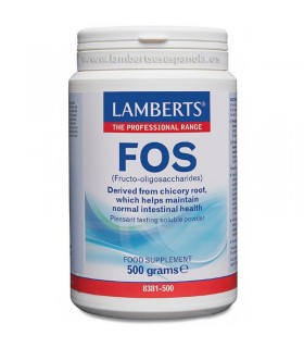 FOS Fructo-oligosacáridos en Polvo · Lamberts · 500 grs