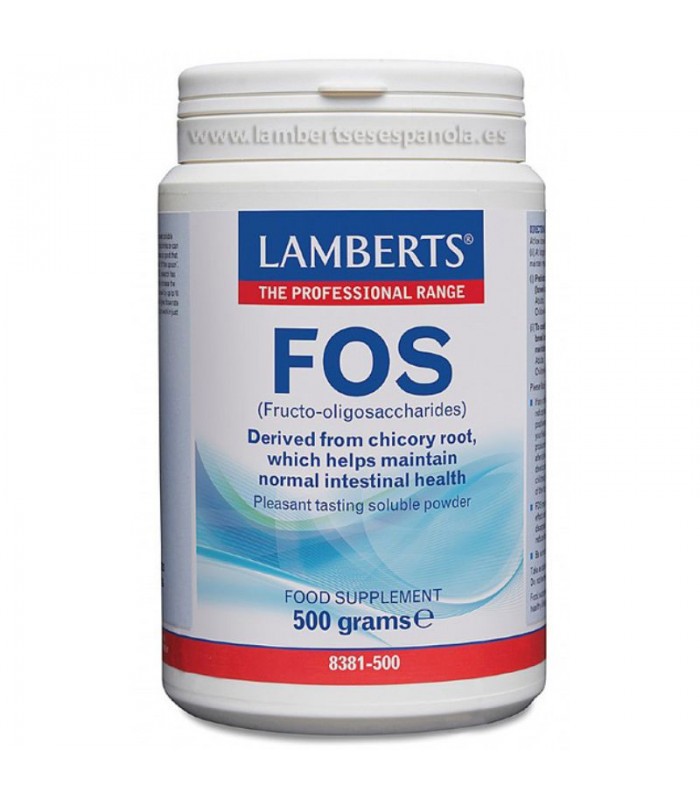 FOS Fructo-oligosacáridos en Polvo · Lamberts · 500 grs