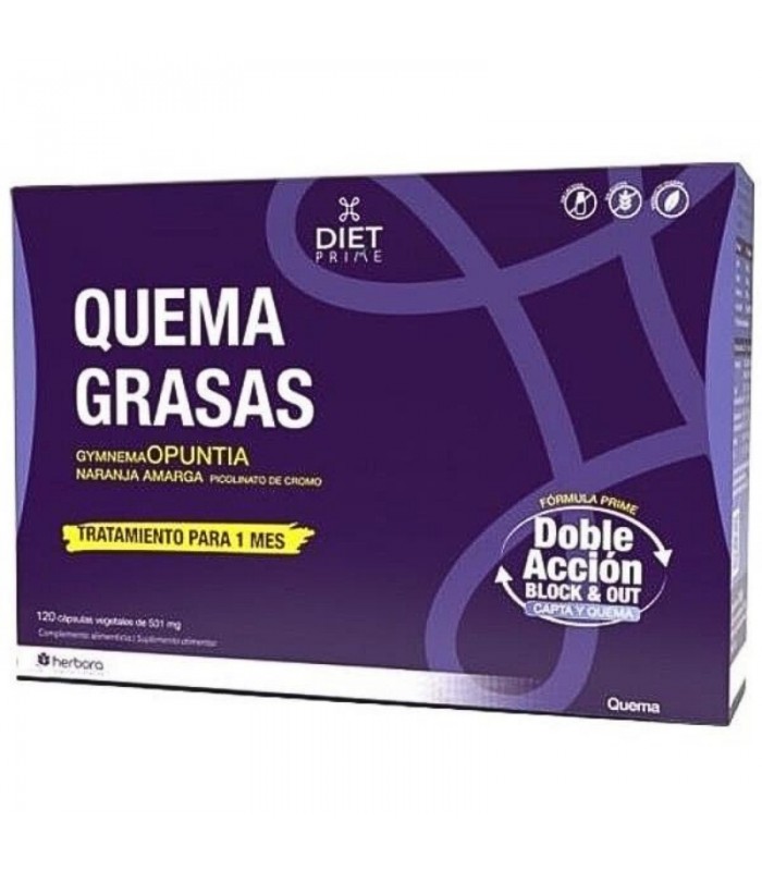 Quemagrasas Herbopuntia · Herbora · 120 Cápsulas