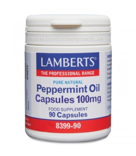 Aceite de Menta 100 mg · Lamberts · 90 cápsulas