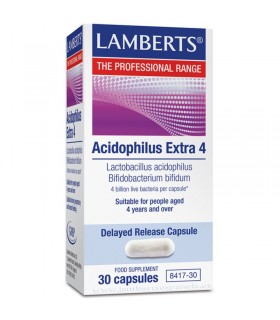 Acidophilus Extra 4 · Lamberts · 30 cápsulas