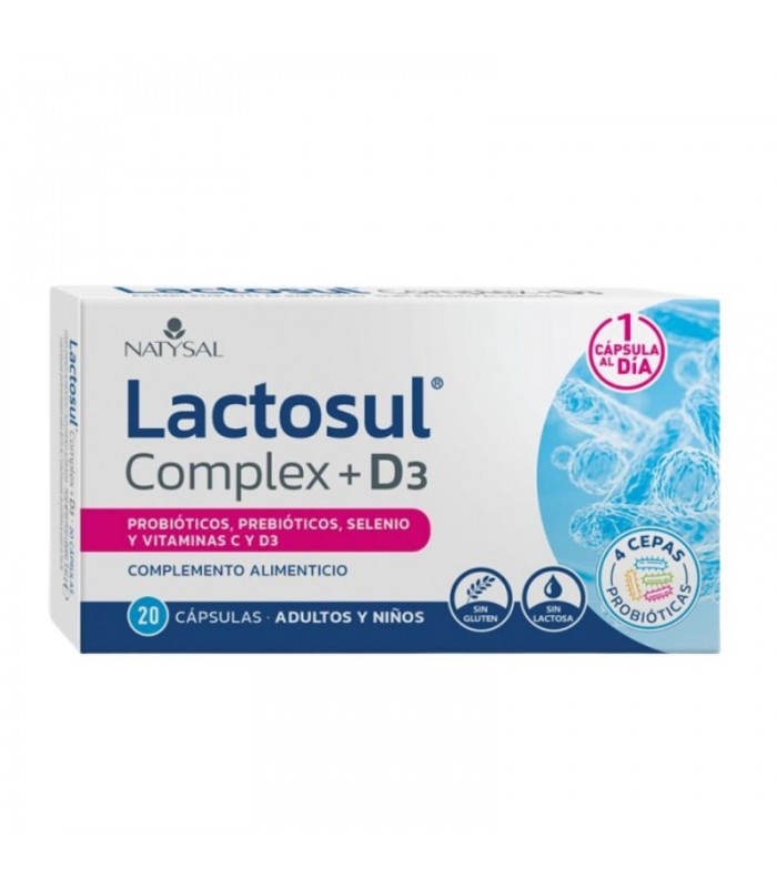 Lactosul Complex + D3 · Natysal · 20 Cápsulas