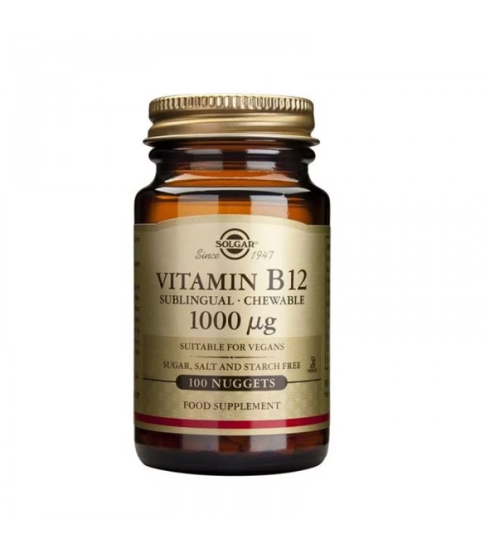 Vitamina B12 1000 μg · Solgar · 100 comprimidos