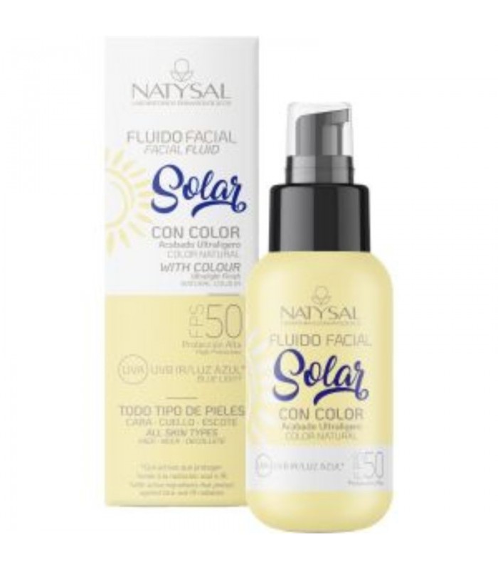 Fluido Facial Solar FPS 50 con Color · Natysal · 50 ml