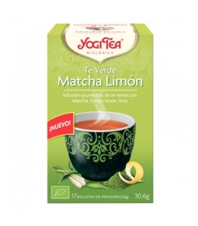 Yogi Tea Infusión Té Verde Matcha Limón · 17 Bolsitas