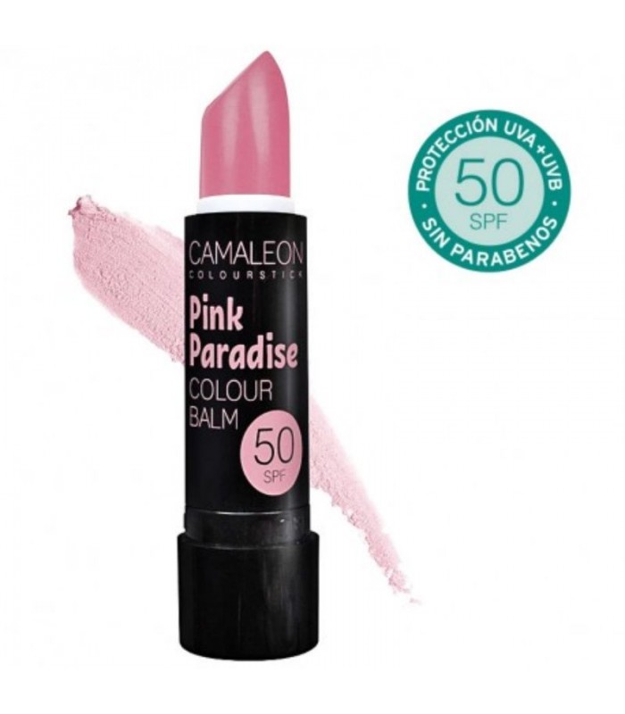 Bálsamo Labial Camaleón Color Rosa SPF50 · Corefar · 4gr