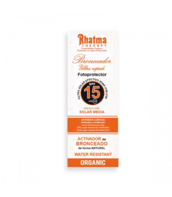 Bronceador Ultra-Rápido SPF 15 · Rhatma · 100 ml
