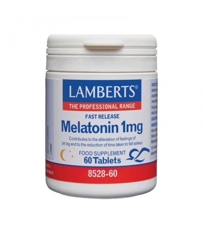 Melatonina 1 mg - Liberación Rápida · Lamberts · 60 tabletas