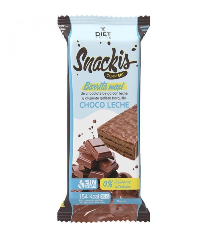 Snackis compleat barrita maxi choco leche · Herbora · 35 gr