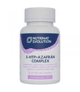 5 HTP Azafrán Complex · Nutrinat Evolution · 30 cápsulas
