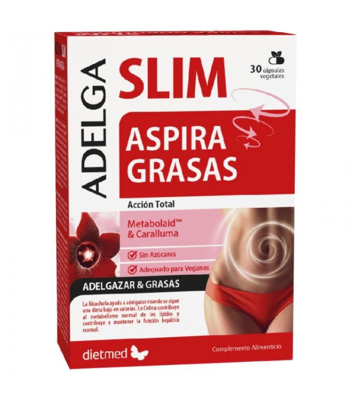 Adelga Slim Aspira Grasas · Dietmed · 30 cápsulas