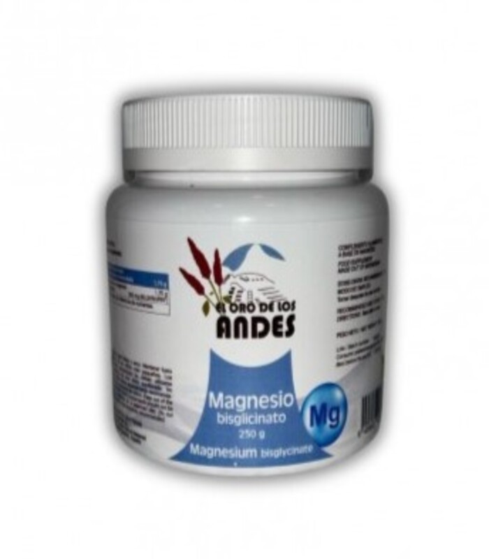 Magnesio Bisglicinato · El oro de los andes · 250g